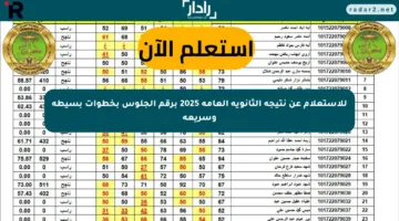 للاستعلام عن نتيجة الثانوية العامة 2025 برقم الجلوس بخطوات بسيطة وسريعة